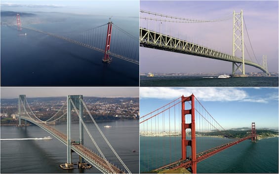 I 10 ponti sospesi più lunghi del mondo prima del Ponte sullo Stretto di Messina. FOTO