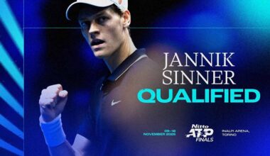 Sinner qualificato per le Nitto ATP Finals