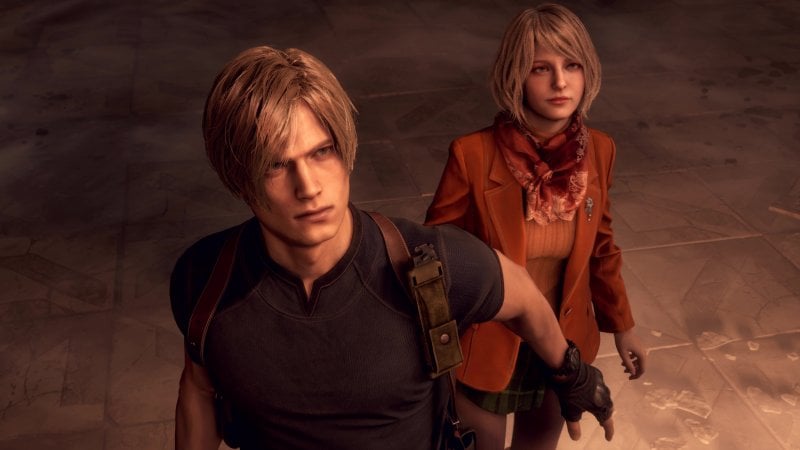 Leon e Ashley in una scena di Resident Evil 4 Remake