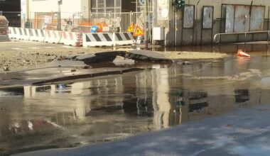 Strade chiuse in Media Val Bisagno per rottura tubo acqua