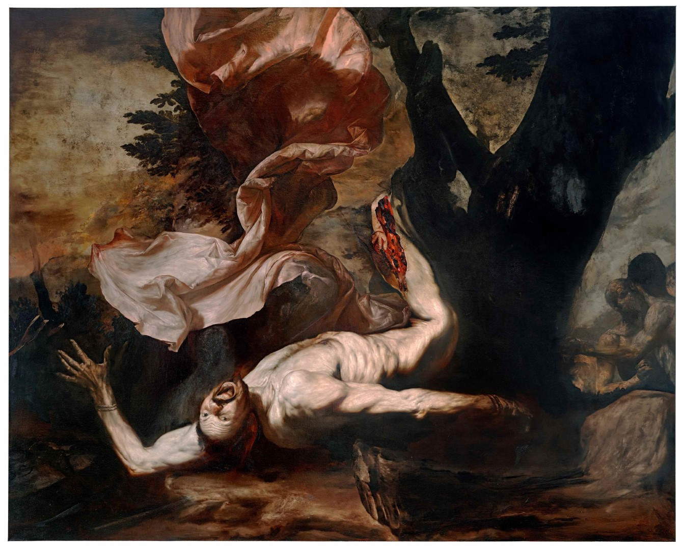 Nicola Samorì, The Veil (2025; olio su tela, 200 x 250 x 4,5 cm)
