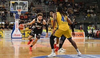La Virtus controlla il ritmo della sfida del PalaMangano e batte la Givova Scafati