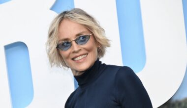 Sharon Stone rara uscita sul red carpet con i tre figli. Video
