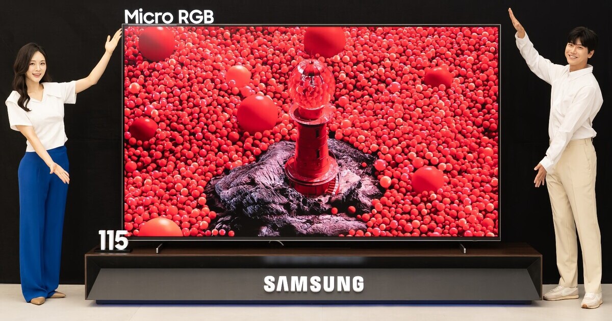 Samsung svela il suo primo TV RGB Mini LED, il TV Micro RGB da 115 pollici