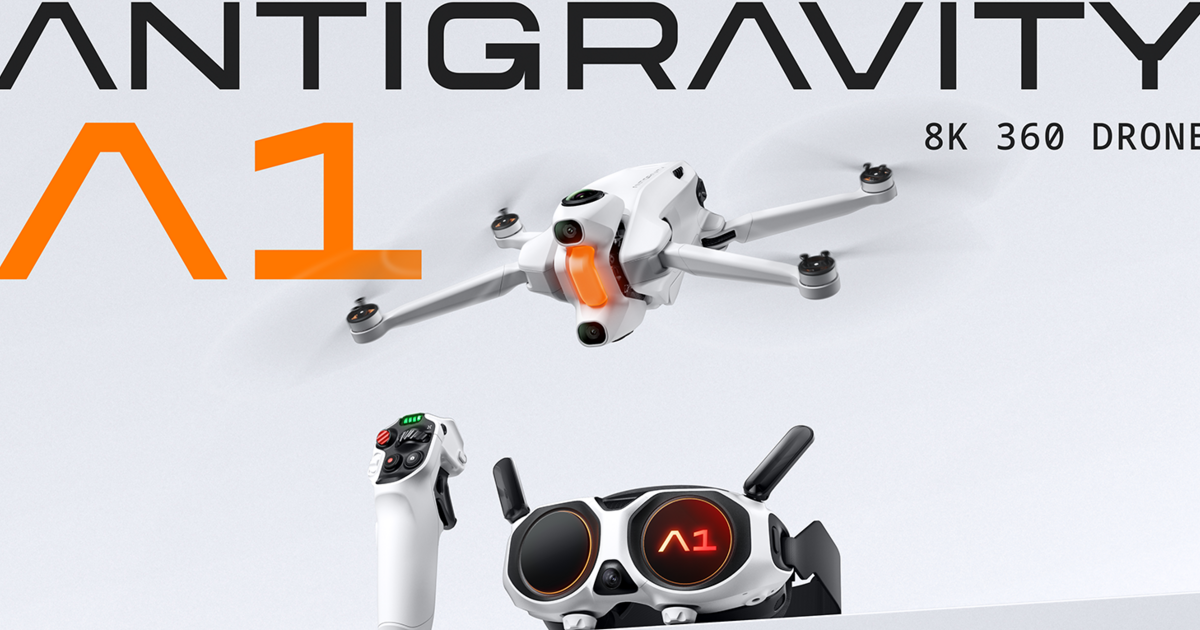 Questo è Antigravity A1 (Insta360), il primo drone consumer con ripresa 8K a 360°