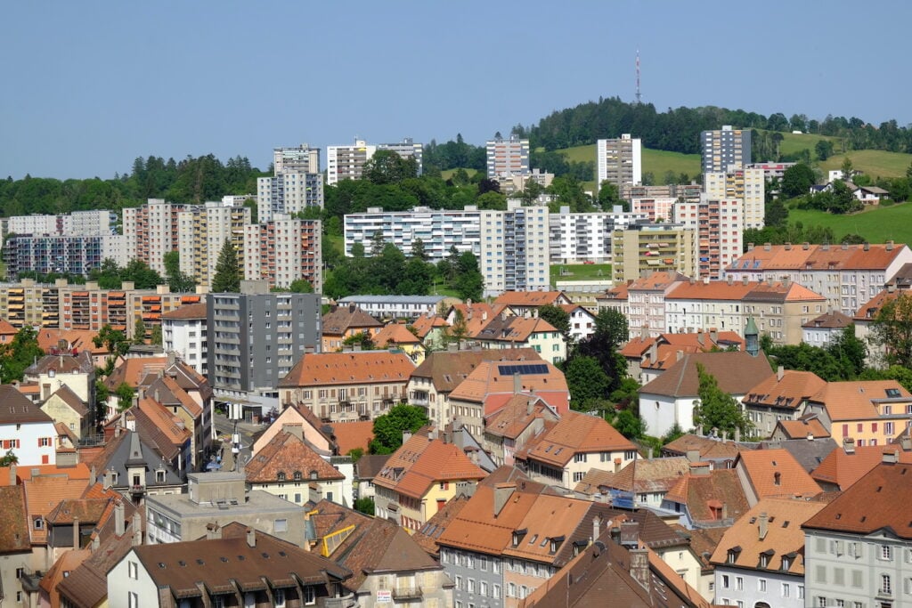 Svizzera. La Chaux de Fonds. Veduta dall'alto © Photo Dario Bragaglia