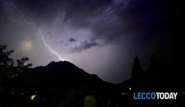 Nuova ondata di maltempo in Lombardia: tanta acqua su Lecco