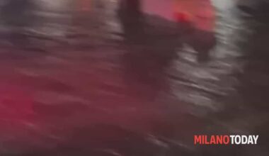 allagamenti e danni. A Lacchiarella le strade diventano un fiume. Video