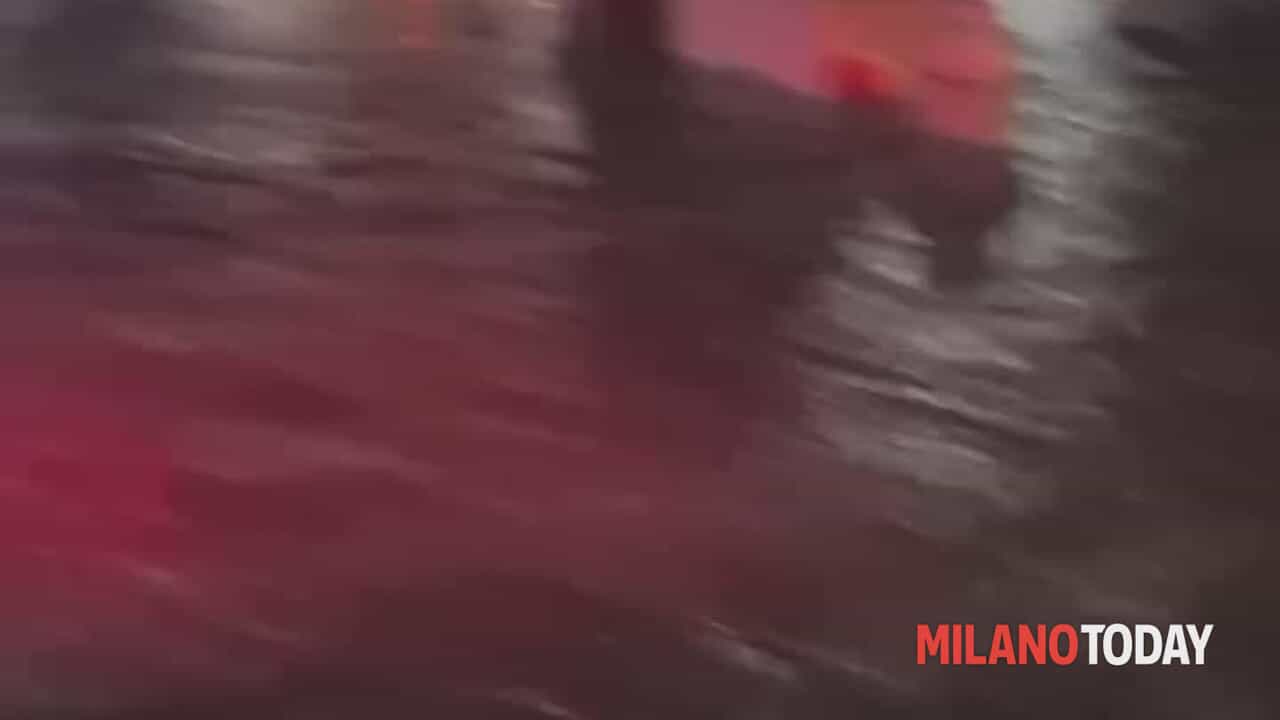 allagamenti e danni. A Lacchiarella le strade diventano un fiume. Video