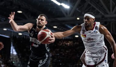 La Virtus vince all'overtime la battaglia con il Trapani Shark e si prende il primo posto