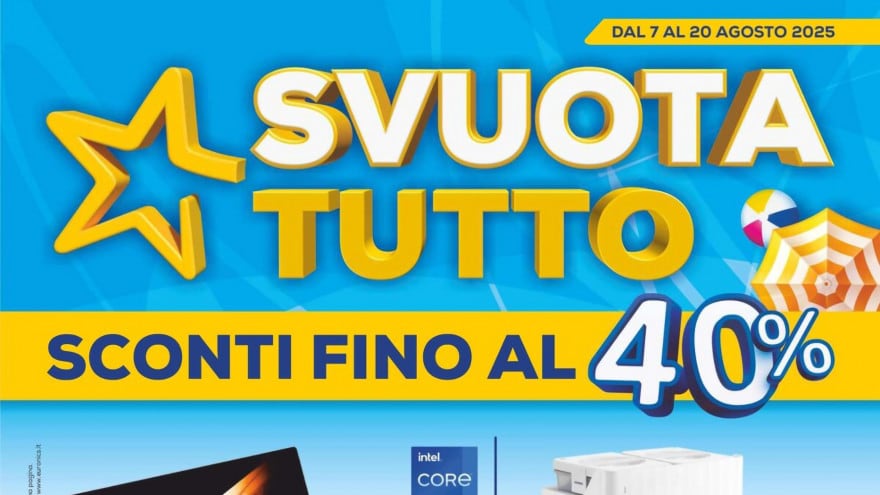 Volantino Euronics fino al 20 agosto
