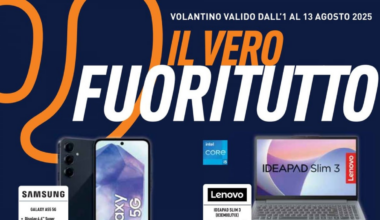 Volantino Unieuro al 13 agosto: scopri le offerte a Tasso Zero con "Il Vero FuoriTutto"