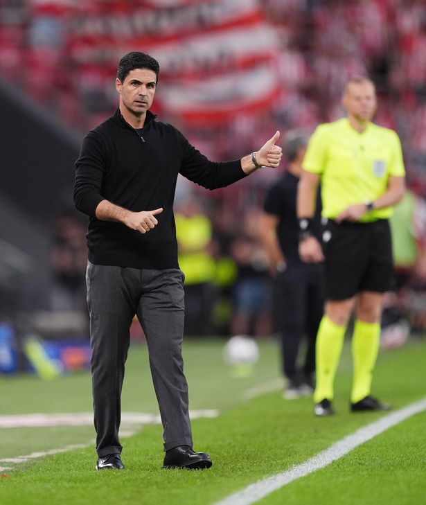 Arsenal Mikel Arteta Manager durante la vittoria della Champions League su Athletic Club