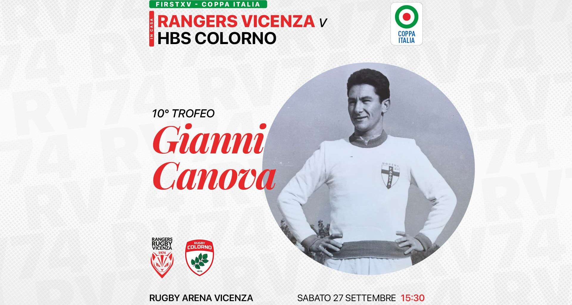 Sabato il Trofeo Canova apre la nuova stagione della Rangers Rugby Vicenza