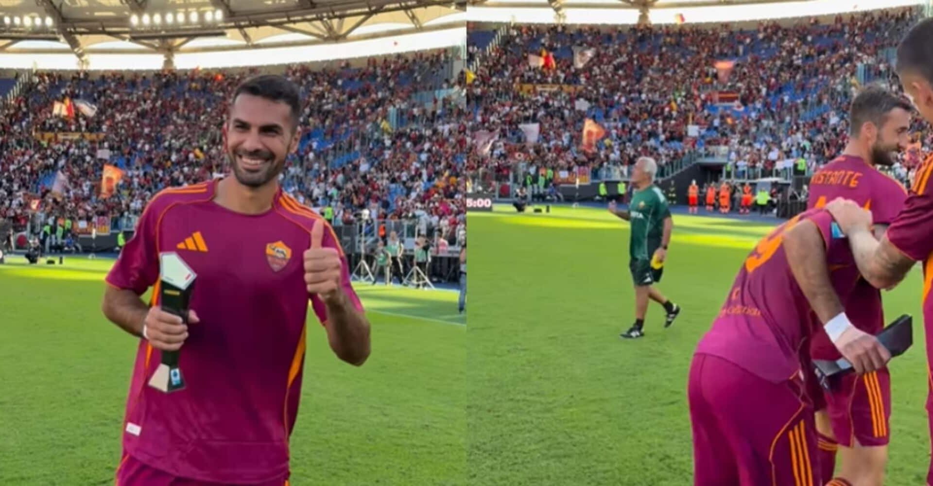 Celik premiato come migliore in campo, la reazione dei compagni è tutta da ridere