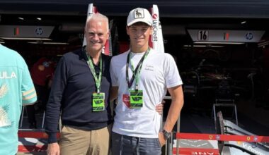 F1, il ministro Zangrillo a Monza con il figlio Francesco