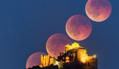 Eclissi di Luna sulla Sacra di San Michele: le foto di Valerio Minato