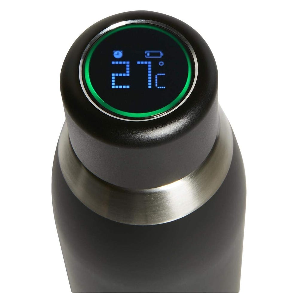 Puro Borraccia Termica Puro Smart con tappo LCD touch sensitive, indica temperatura, 500 ml, acciaio INOX, mantiene le bevande fredde per 24h e quelle calde per 12h, colore NERO