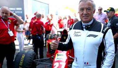 Dentro il paddock, con Jean Alesi