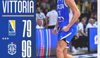 Italbasket, ottavi di EuroBasket già in tasca: domani la sfida con la Spagna