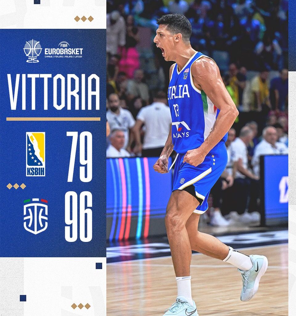 Italbasket, ottavi di EuroBasket già in tasca: domani la sfida con la Spagna