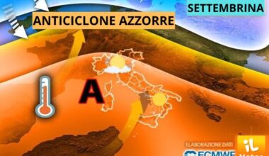 l'Anticiclone delle Azzorre porta sole e temperature miti in tutta Italia