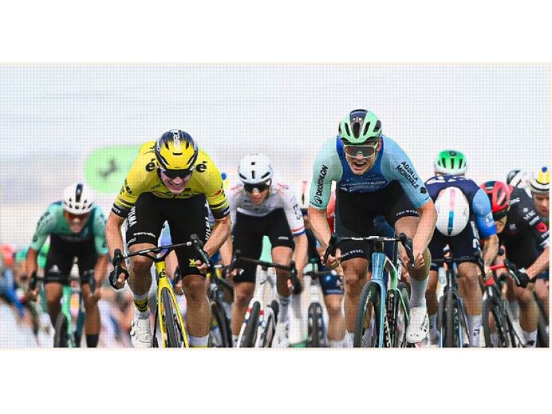 TOUR OF BRITAIN. KOOIJ REGOLA GUDMESTAD E HOFSTETTER, DAINESE IN TOP10