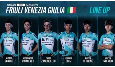 VF GROUP BARDIANI-CSF FAIZANÈ, ECCO LA FORMAZIONE PER IL GIRO DEL FRIULI VENEZIA GIULIA A TAPPE