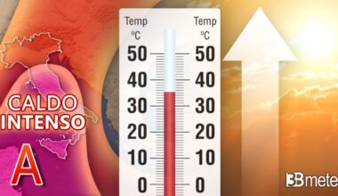 Meteo Temperature - Si resta sopra media. Prossima settimana con caldo in ulteriore intensificazione e punte di 38°C. Mappe « 3B Meteo