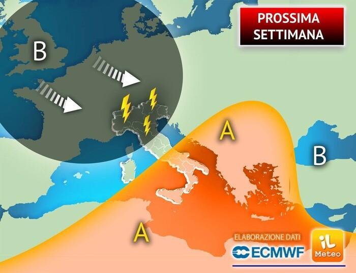 Prossima Settimana, una perturbazione colpirà in pieno l'Italia, ecco quando