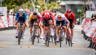 TOUR OF ISTANBUL. VOLATA VINCENTE DI CUYLITS (LOTTO) SU JEANNIERE E LONARDI