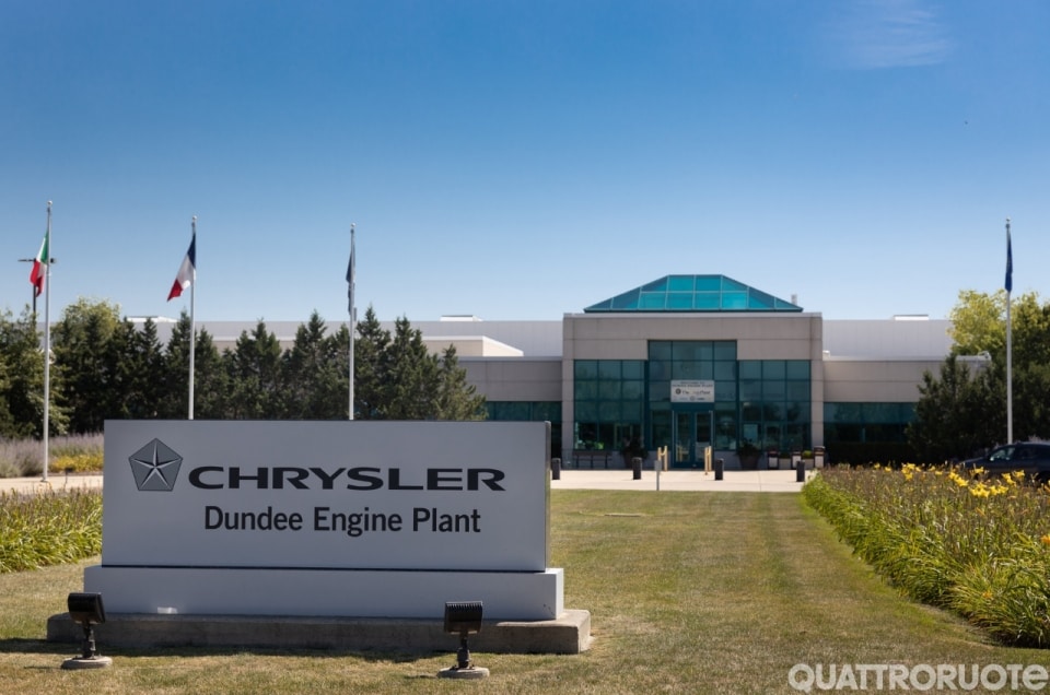 The entrance to Stellantis’ (formerly Chrysler) Dundee Engine (Michigan) Plant, the current production site for the 3.6-liter Pentastar Upgrade engine and the Tigershark 2.4-liter I-4 engine. The company announced an $83 million dollar investment to retool the plant for final assembly of a new 1.6-liter, I-4 turbocharged engine with direct fuel injection and flexibility for hybrid-electric vehicle (HEV) applications.