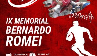 Il IX Memorial Bernardo Romei inaugura la stagione sportiva del Rugby Lucca