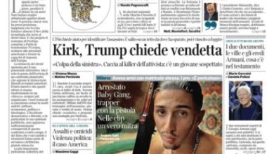 Le prime pagine di oggi