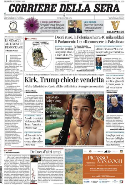 Le prime pagine di oggi