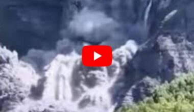 crolla la montagna in Alta Savoia, la frana ripresa in diretta Video dai turisti