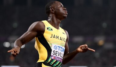 Oblique Seville ha vinto la finale maschile dei 100 metri ai Mondiali di atletica, Melissa Jefferson-Wooden quella femminile