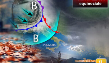 una Tempesta Equinoziale può colpite l'Italia, la data