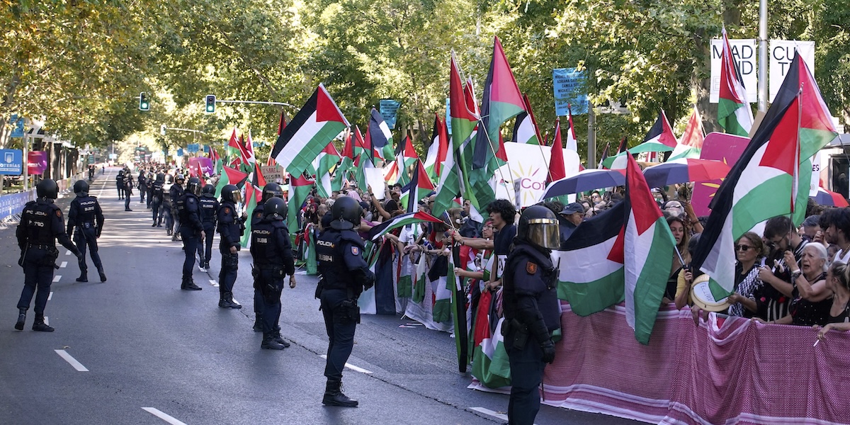 L'ultima tappa della Vuelta di Spagna è stata annullata per le proteste pro Palestina