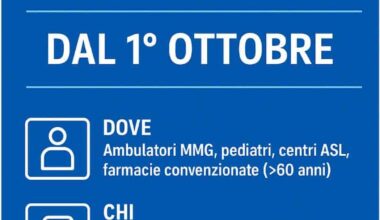 Toscana, al via la campagna vaccinale 2025 contro influenza e Covid