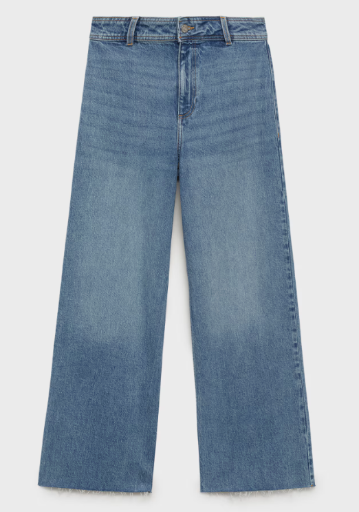 Jeans dritti a vita alta, Mango