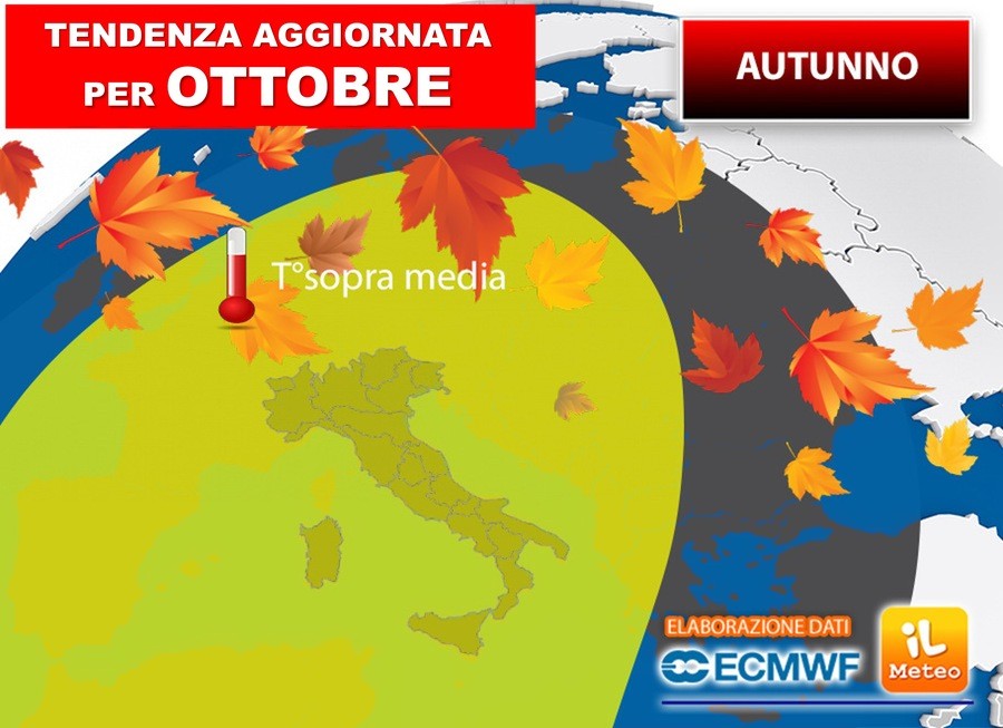 Ottobre, è arrivata la proiezione per tutto il mese, gli aggiornamenti