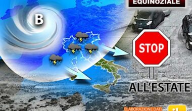 Tempesta Equinoziale la Prossima Settimana, ecco la data che segnerà lo Stop definitivo dell'Estate