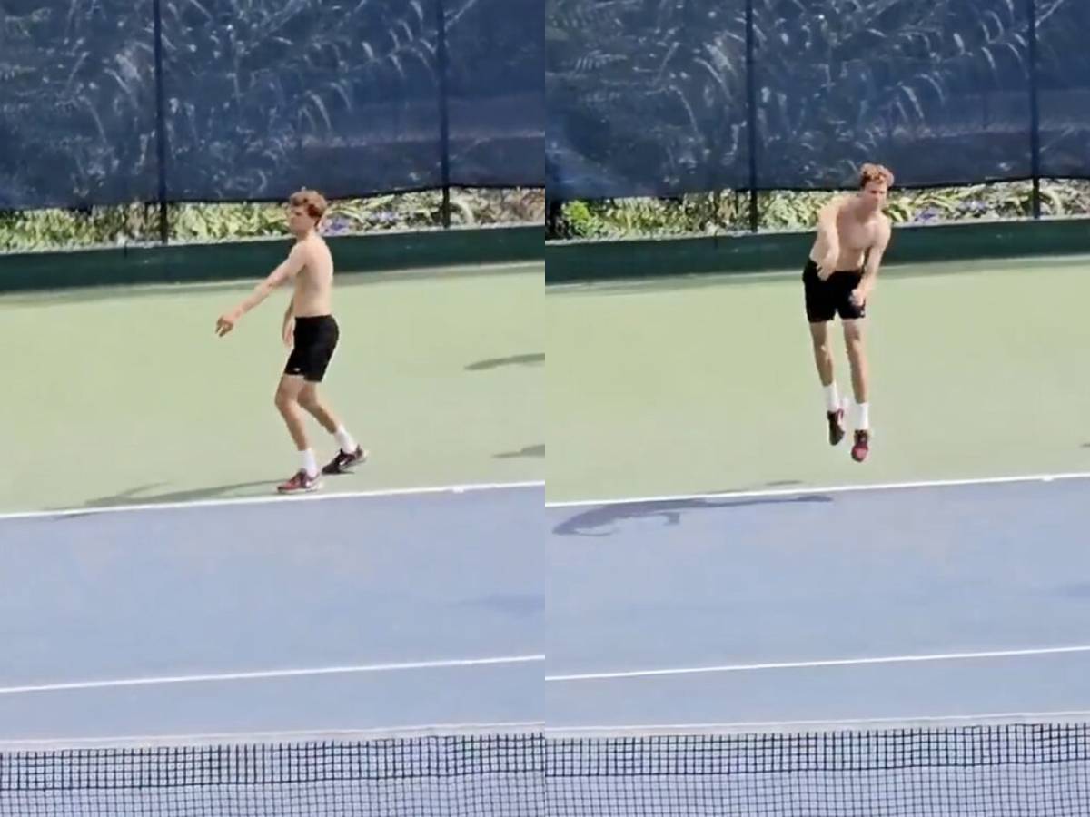 Il nuovo allenamento di Sinner al servizio: ecco cosa manca