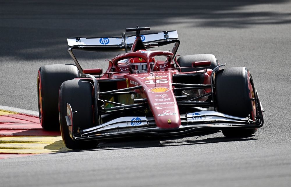 L'ala posteriore di Spa-francorchamps di Leclerc