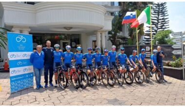 KIGALI 2025. PRIMA SGAMBATA DEGLI AZZURRI, CHE CONDIVIDONO L'HOTEL CON POGACAR
