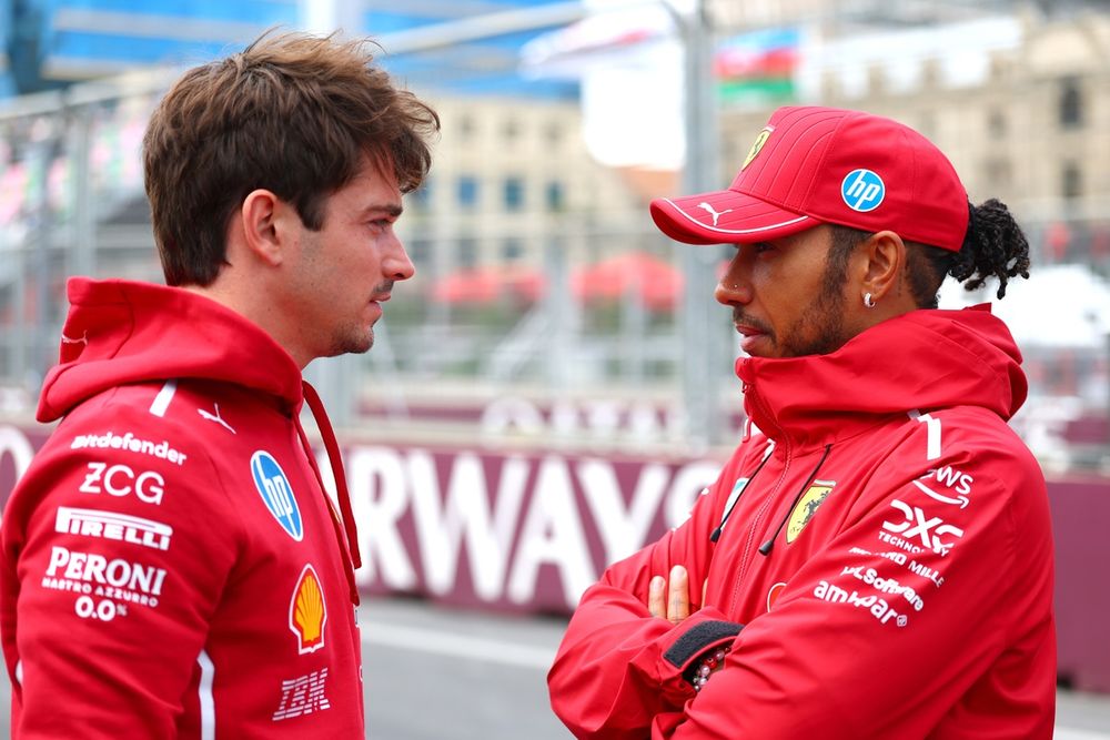 Charles Leclerc e Lewis Hamilton sono perplessi di questa Ferrari