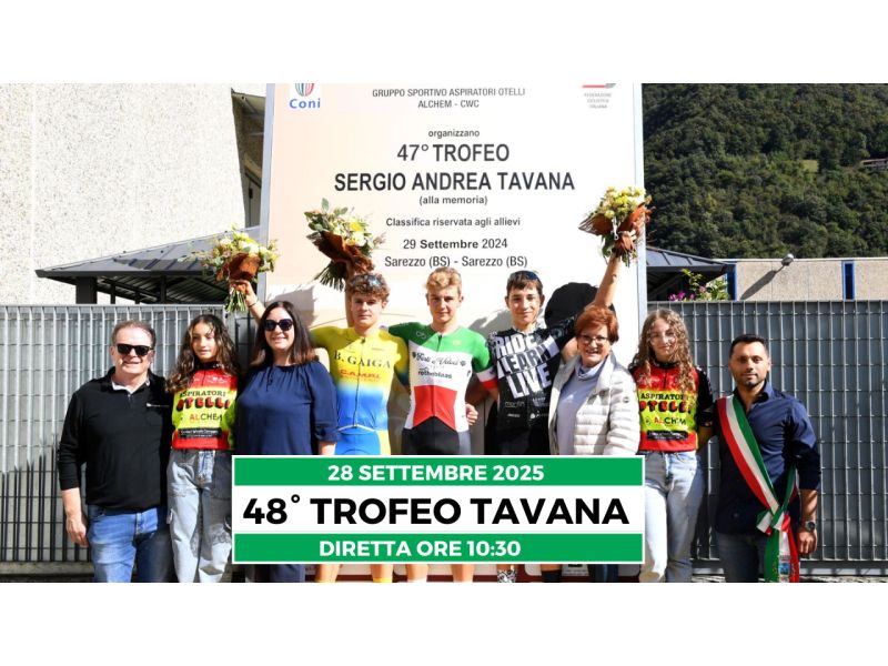 DOMENICA NON PERDETE LA DIRETTA STREAMING DEL CLASSICO TROFEO TAVANA: APPUNTAMENTO ALLE 10.30