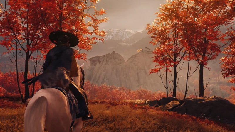 La vegetazione contribuisce in modo drastico alla meraviglia visiva di Ghost of Yotei