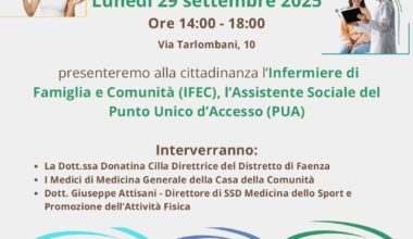 Open day e seduta vaccinale straordinaria alla Casa della Comunità di Riolo Terme